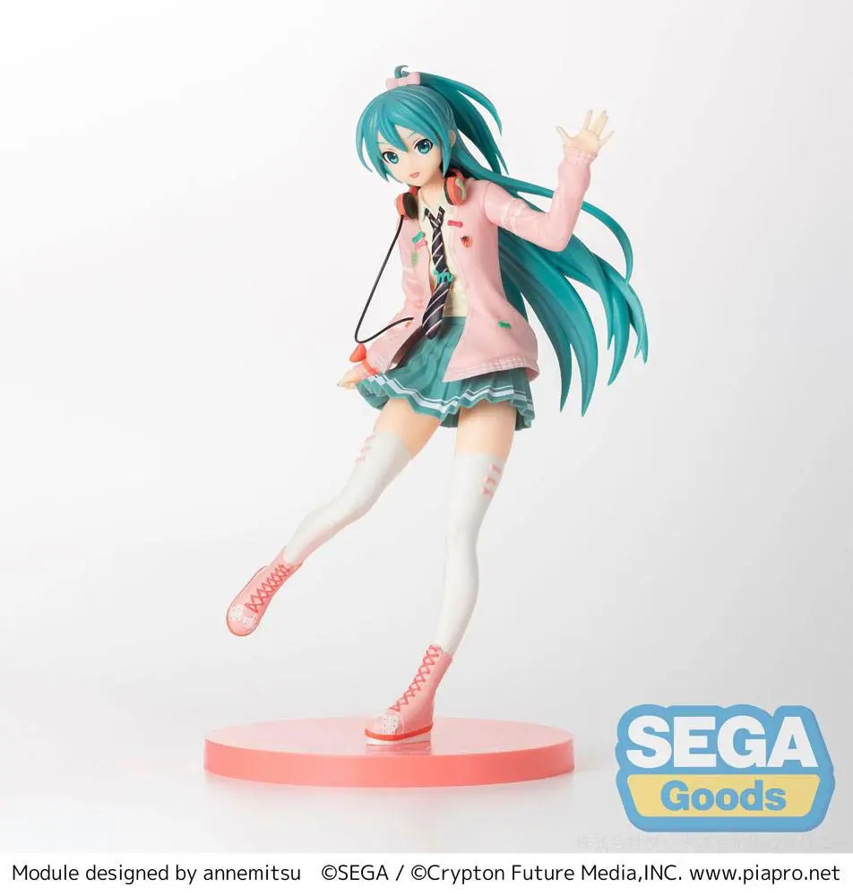 Hatsune Miku Project DIVA Arcade Future Tone SPM Hatsune Miku - Ribbon Girl szobor figura 24 cm termékfotó