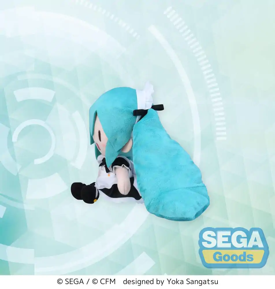 Hatsune Miku Project Diva Arcade Fuwa Petit Miku Maid Ver. (EX) Mini plüss figura 16 cm termékfotó