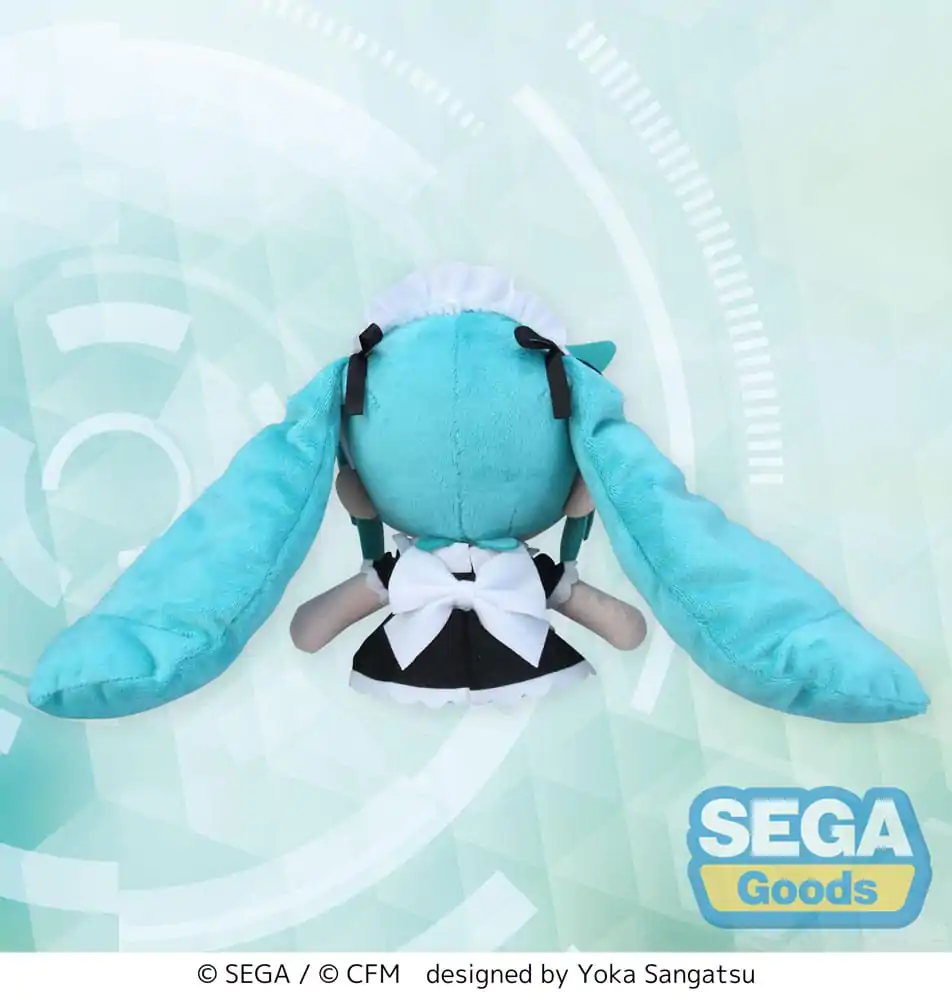 Hatsune Miku Project Diva Arcade Fuwa Petit Miku Maid Ver. (EX) Mini plüss figura 16 cm termékfotó