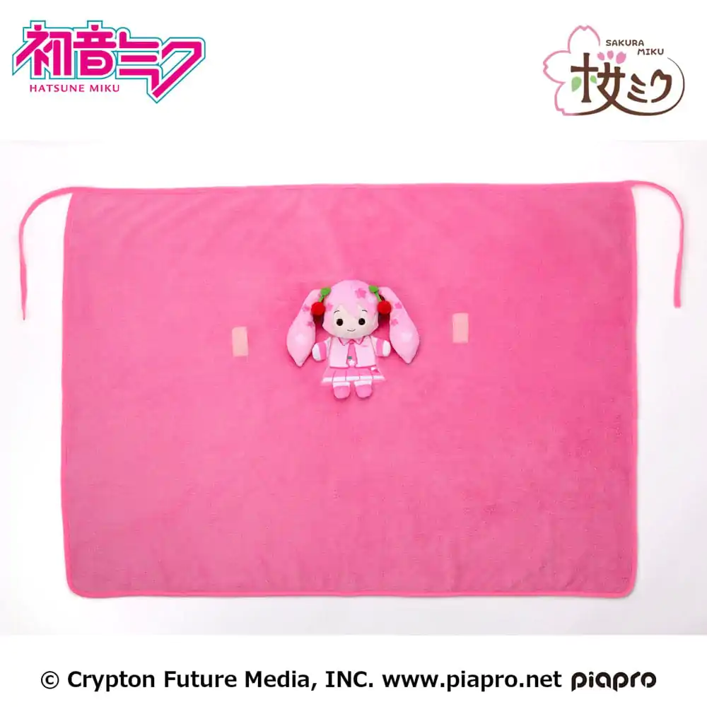 Hatsune Miku Sakura Miku  takaró és plüss figura termékfotó