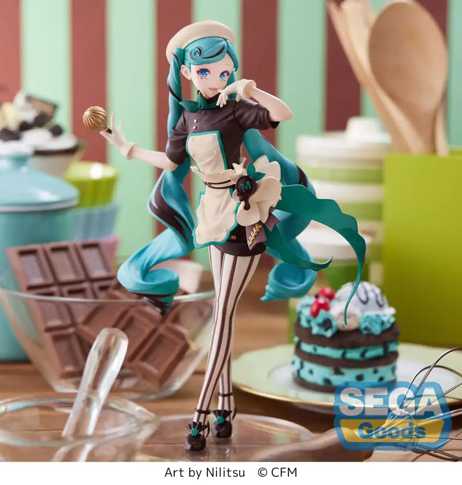 Hatsune Miku Series Luminasta Hatsune Miku - Bitter Patissier (re-run) PVC szobor figura 21 cm termékfotó