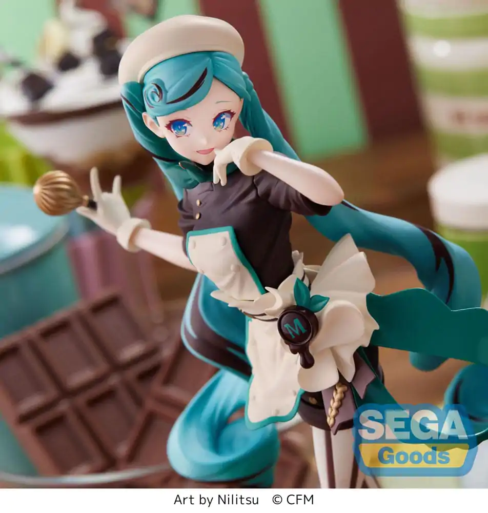 Hatsune Miku Series Luminasta Hatsune Miku - Bitter Patissier (re-run) PVC szobor figura 21 cm termékfotó