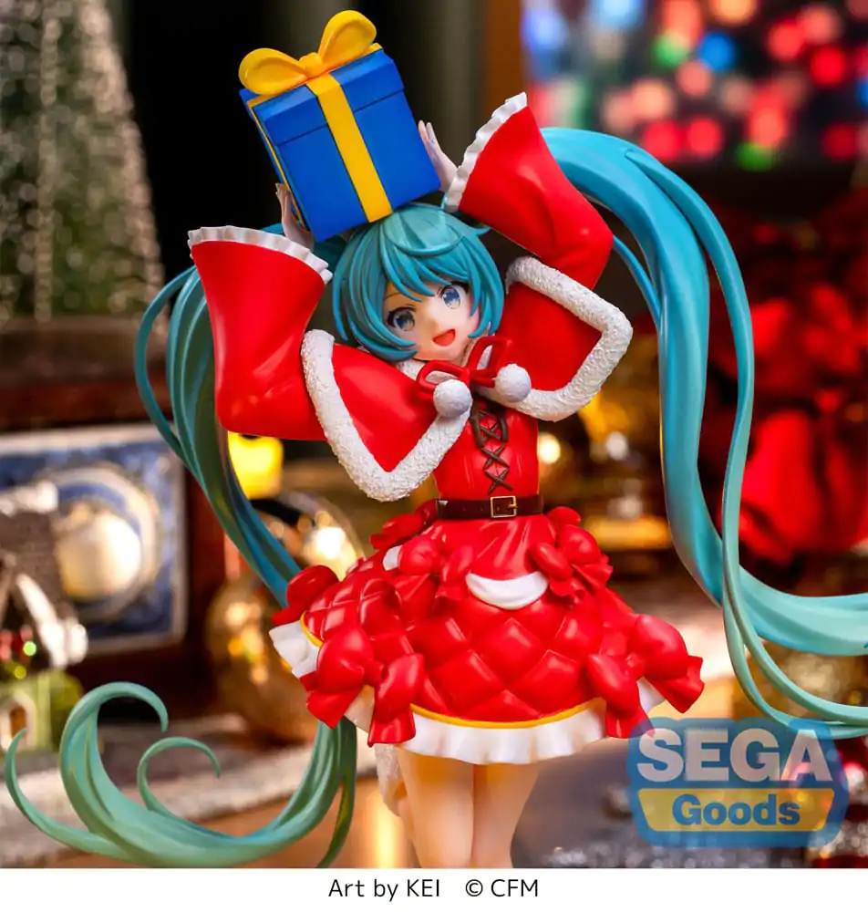 Hatsune Miku Series Luminasta Hatsune Miku Christmas 2024 PVC szobor figura 19 cm termékfotó