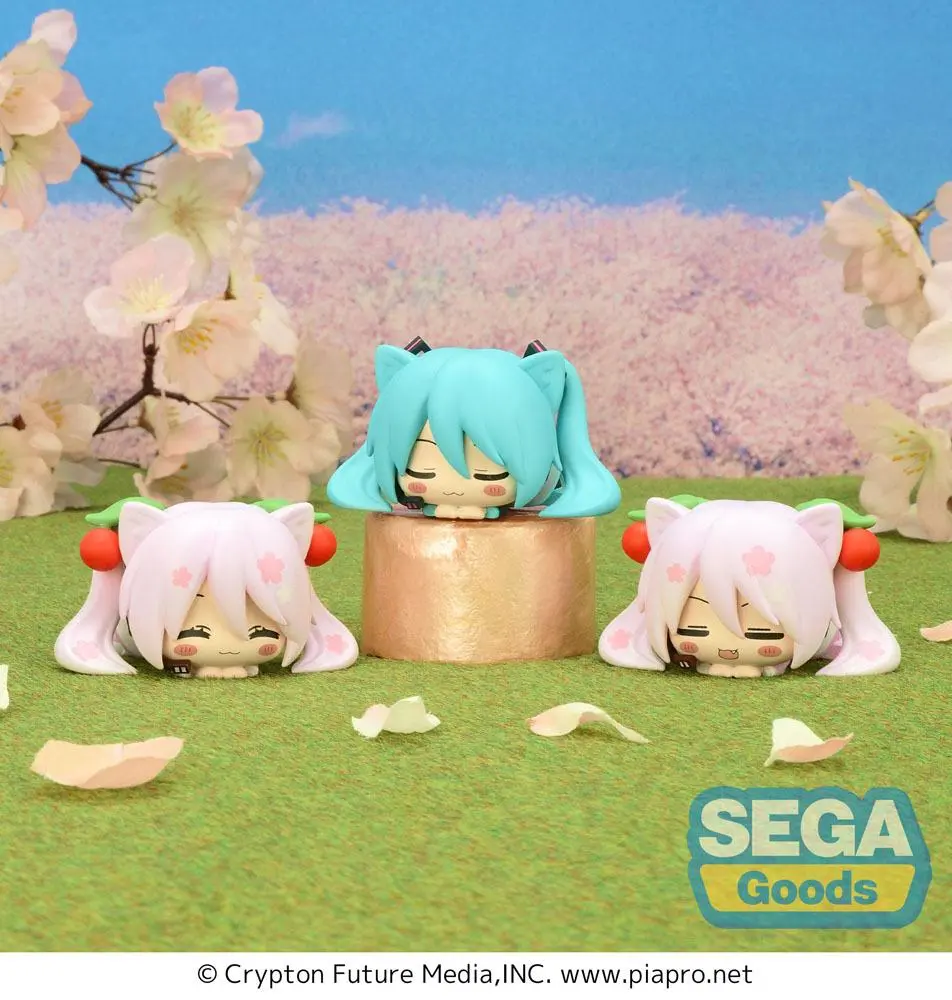 Hatsune Miku Series Ohiruneko PM Sakura Miku 2023 PVC szobor figura 5 cm termékfotó