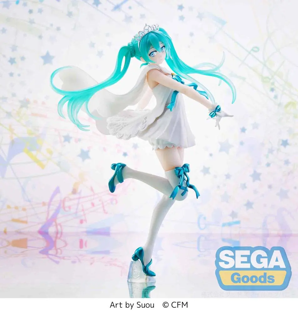 Hatsune Miku Series SPM Hatsune Miku 15th Anniversary SUOU Ver. PVC szobor figura 21 cm termékfotó