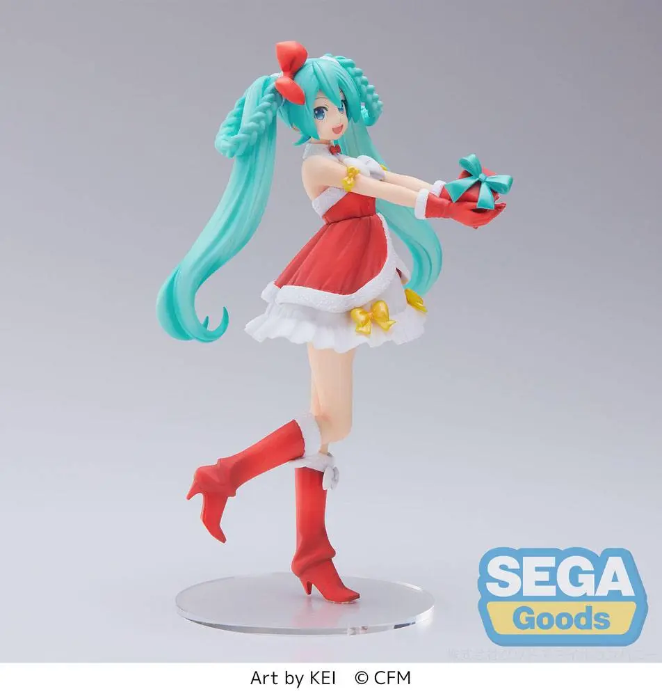 Hatsune Miku Series SPM Hatsune Miku Christmas 2022 Ver. PVC szobor figura 21 cm termékfotó