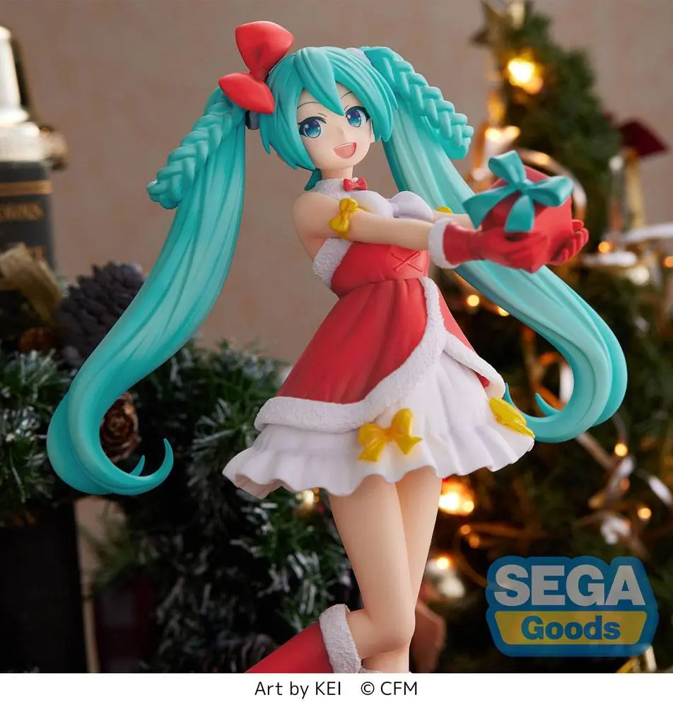 Hatsune Miku Series SPM Hatsune Miku Christmas 2022 Ver. PVC szobor figura 21 cm termékfotó