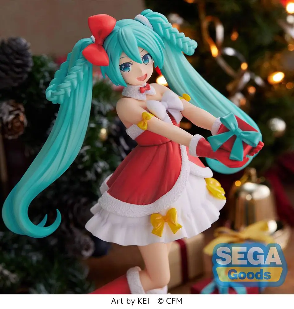 Hatsune Miku Series SPM Hatsune Miku Christmas 2022 Ver. PVC szobor figura 21 cm termékfotó