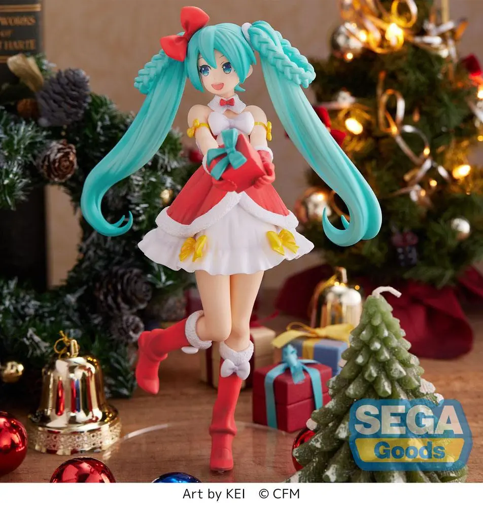 Hatsune Miku Series SPM Hatsune Miku Christmas 2022 Ver. PVC szobor figura 21 cm termékfotó