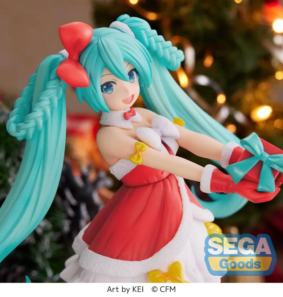 Hatsune Miku Series SPM Hatsune Miku Christmas 2022 Ver. PVC szobor figura 21 cm termékfotó