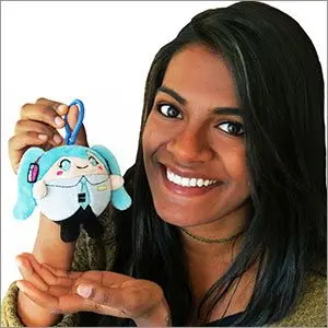 Hatsune Miku Squishable Micro Clip-On plüss figura Miku 8 cm termékfotó