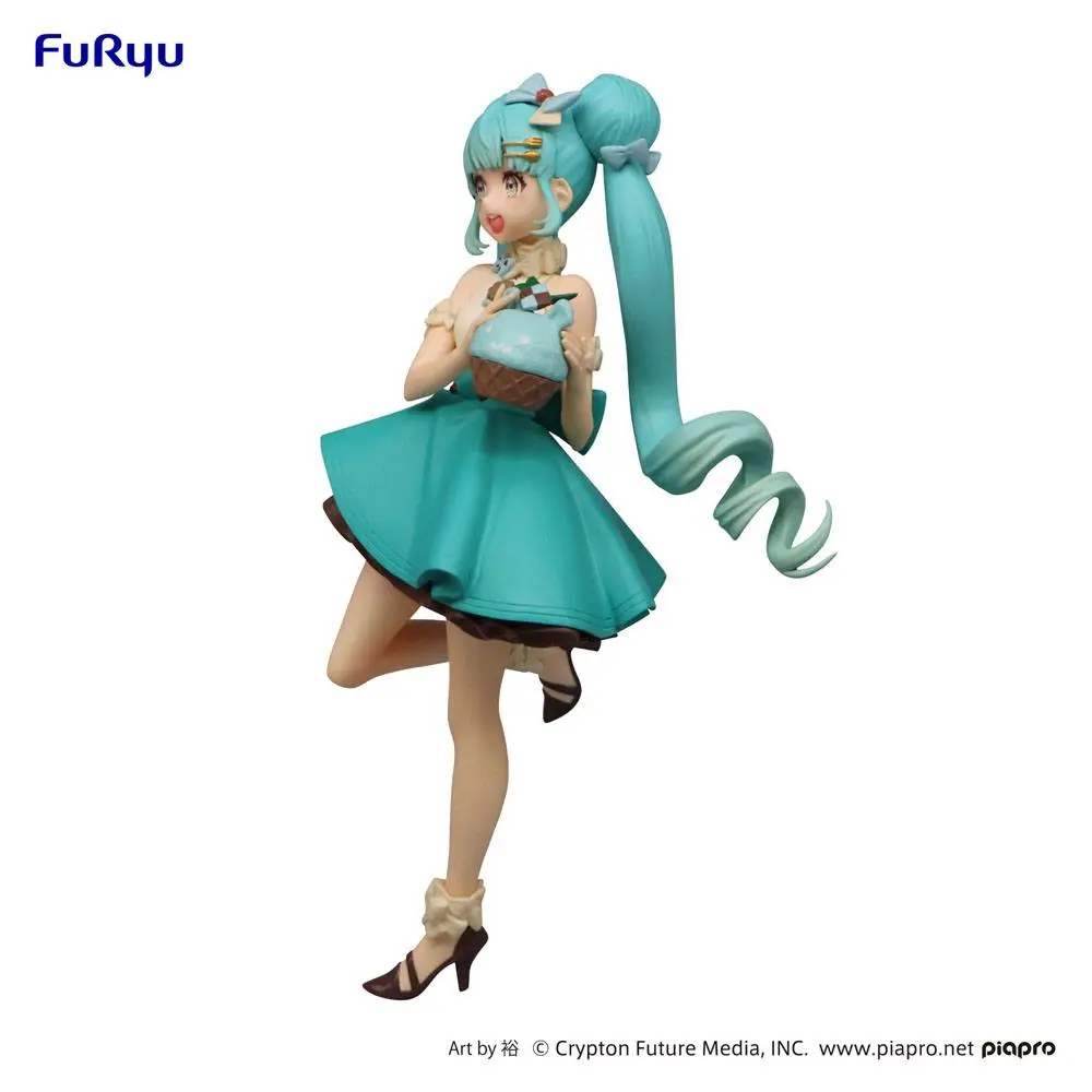 Hatsune Miku SweetSweets Series Hatsune Miku Chocolate Mint PVC szobor figura 17 cm termékfotó