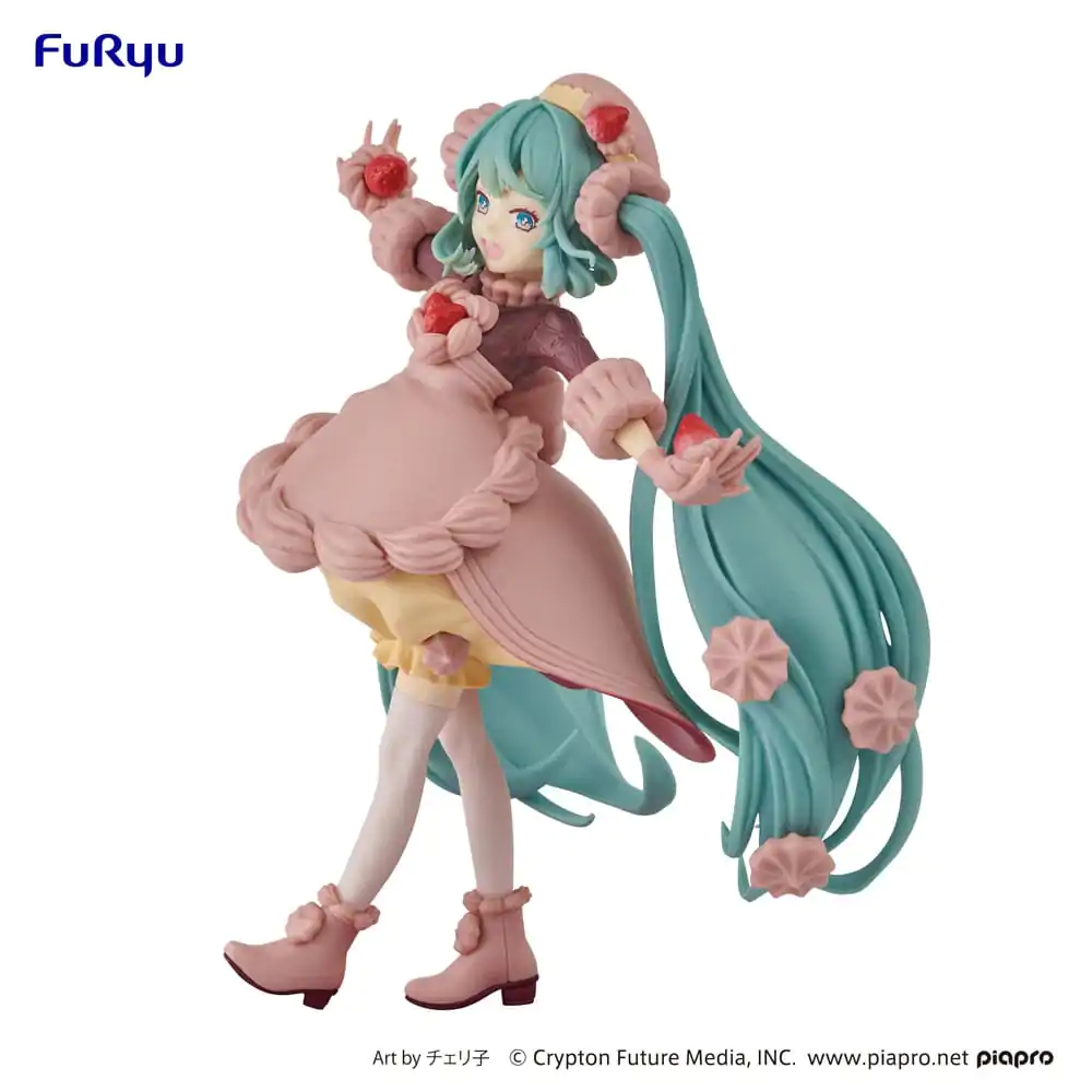 Hatsune Miku SweetSweets Series Strawberry Chocolate Short PVC szobor figura 17 cm termékfotó