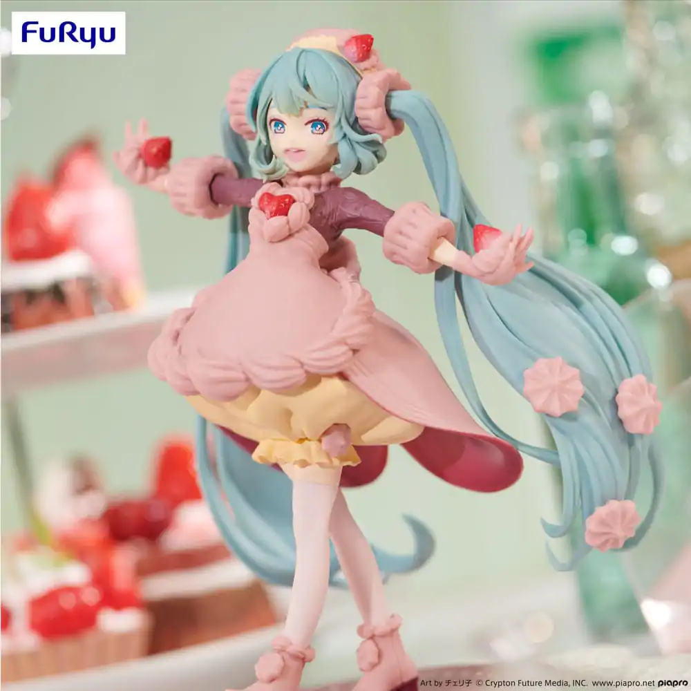 Hatsune Miku SweetSweets Series Strawberry Chocolate Short PVC szobor figura 17 cm termékfotó