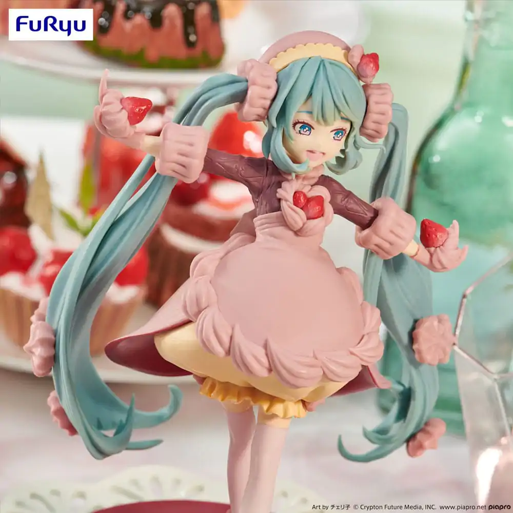 Hatsune Miku SweetSweets Series Strawberry Chocolate Short PVC szobor figura 17 cm termékfotó