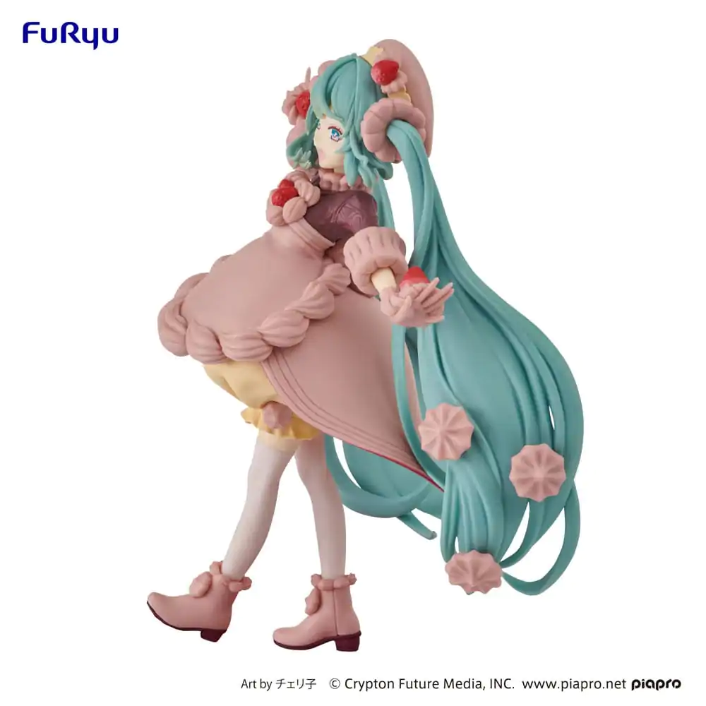 Hatsune Miku SweetSweets Series Strawberry Chocolate Short PVC szobor figura 17 cm termékfotó