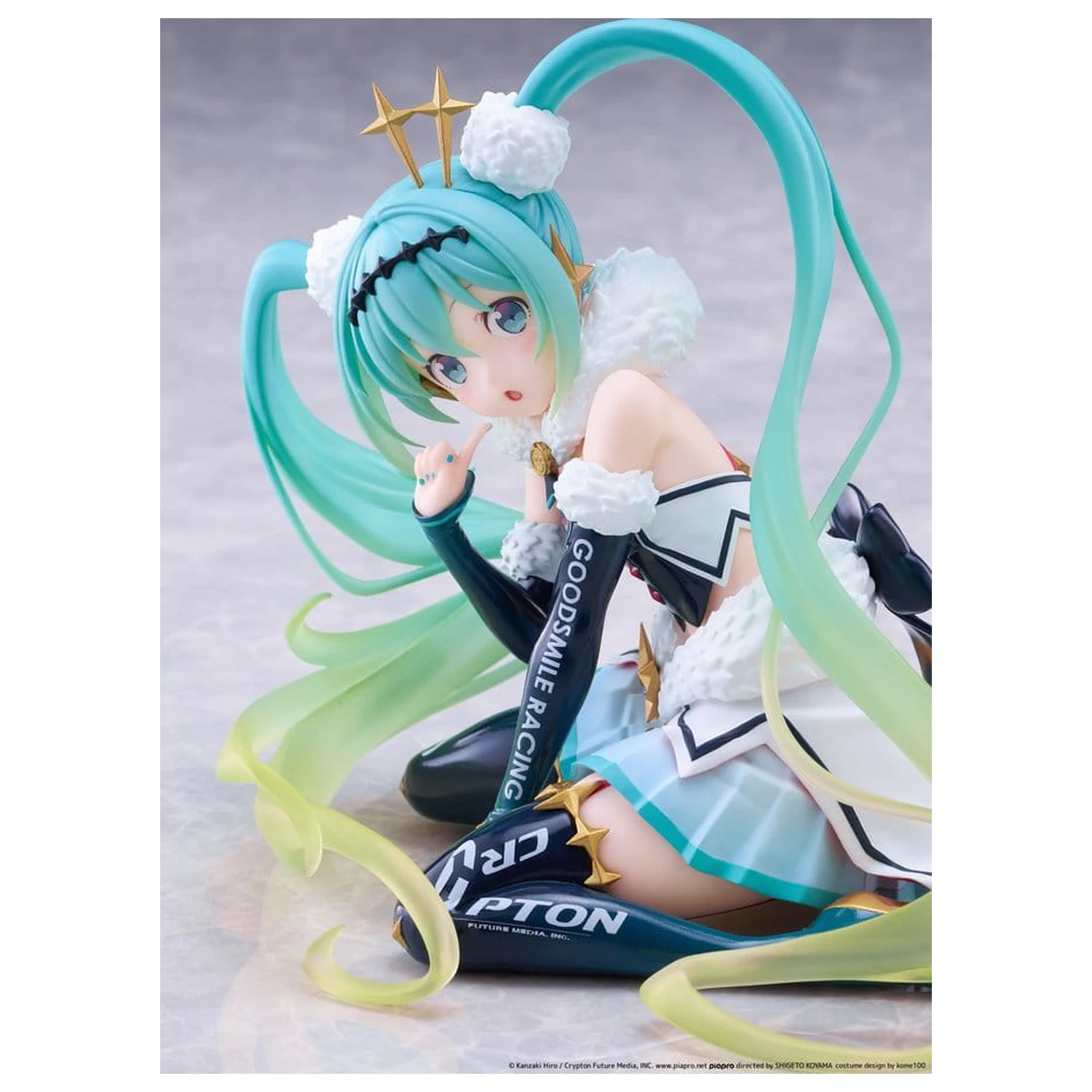 Hatsune Miku Taito Kuji PVC figura Racing Miku 2018 Ver. Round 8 13 cm termékfotó