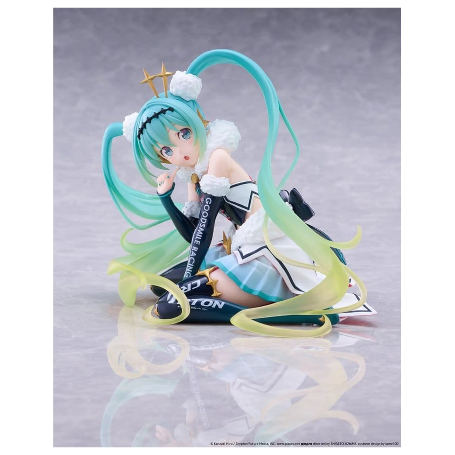 Hatsune Miku Taito Kuji PVC figura Racing Miku 2018 Ver. Round 8 13 cm termékfotó