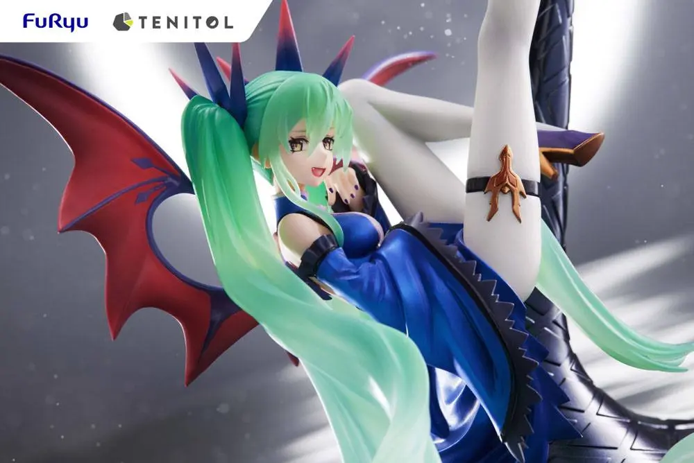 Hatsune Miku Tenitol Hatsune Miku Dark PVC szobor figura 17 cm termékfotó