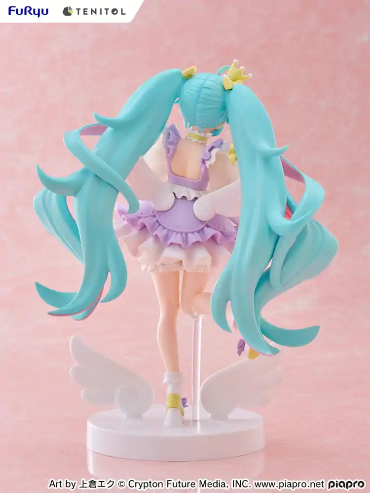 Hatsune Miku Tenitol Hatsune Miku Yumekawa Princess Lavender Ver. PVC szobor figura 21 cm termékfotó