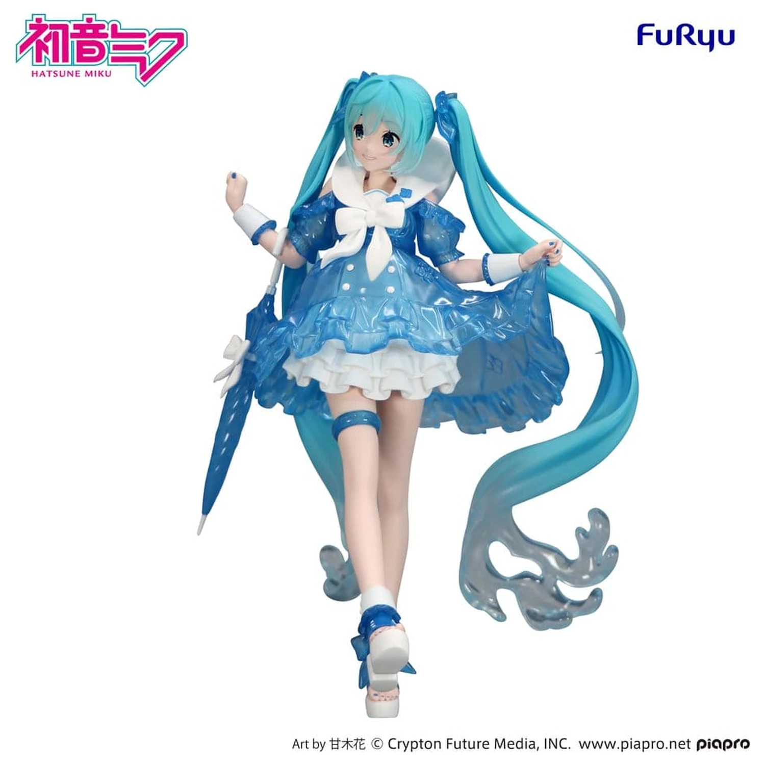 Hatsune Miku Trio-Try-iT Miku Rainy Dance PVC szobor figura 19 cm termékfotó