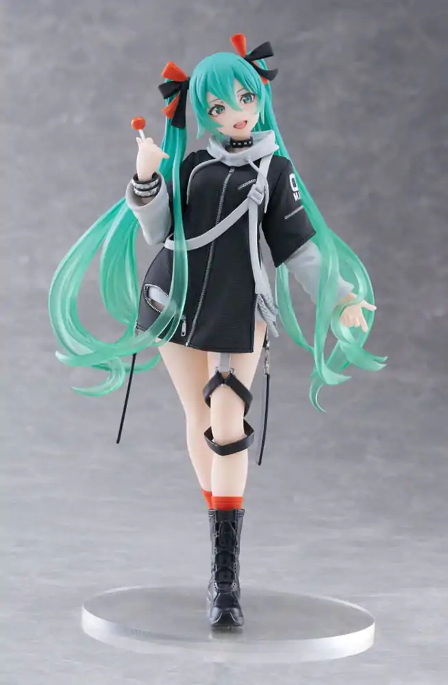 Hatsune Miku Wonderland Fashion Punk Ver. PVC szobor figura 18 cm termékfotó