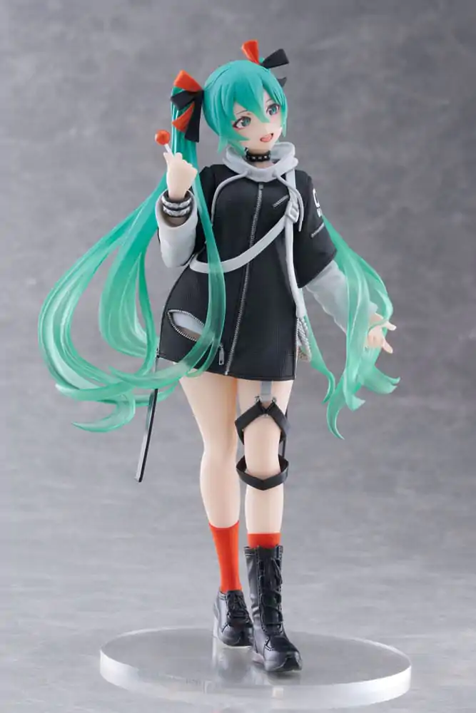 Hatsune Miku Wonderland Fashion Punk Ver. PVC szobor figura 18 cm termékfotó