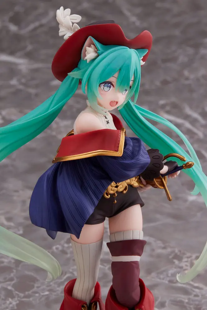 Hatsune Miku Wonderland Figure Puss in Boots PVC szobor figura 18 cm termékfotó