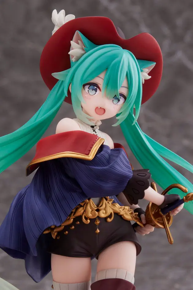 Hatsune Miku Wonderland Figure Puss in Boots PVC szobor figura 18 cm termékfotó