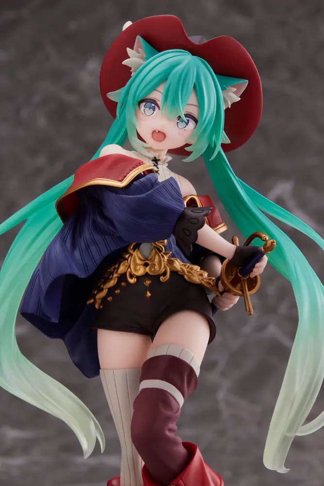 Hatsune Miku Wonderland Figure Puss in Boots PVC szobor figura 18 cm termékfotó