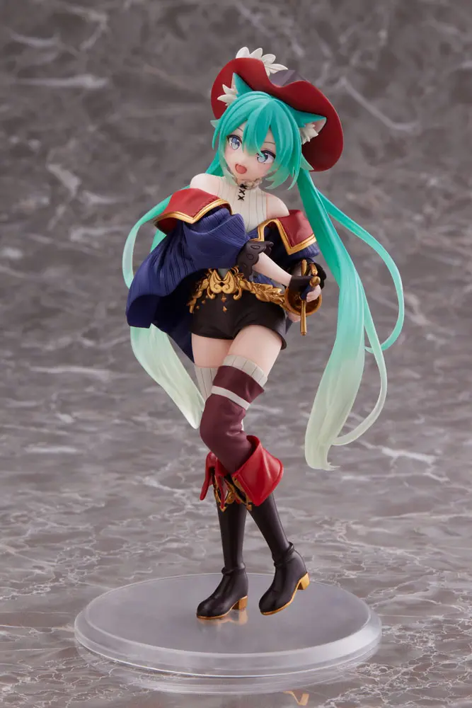Hatsune Miku Wonderland Figure Puss in Boots PVC szobor figura 18 cm termékfotó