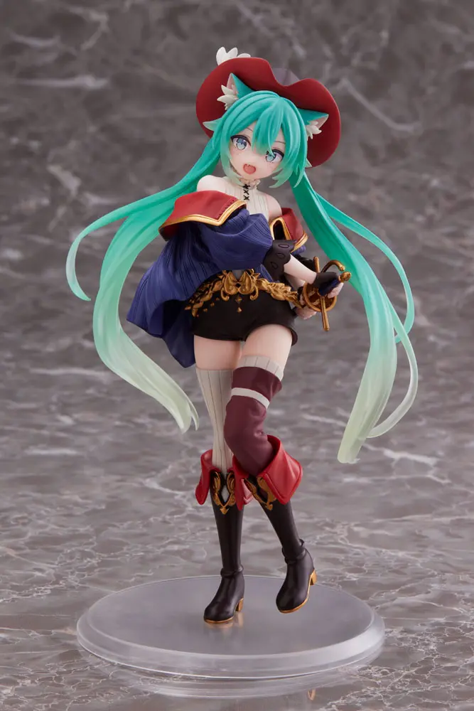 Hatsune Miku Wonderland Figure Puss in Boots PVC szobor figura 18 cm termékfotó