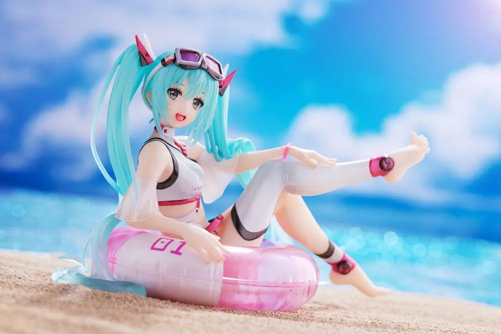 Hatsune Miku Wonderland Hatsune Miku Aqua Float Girls PVC szobor figura 18 cm termékfotó