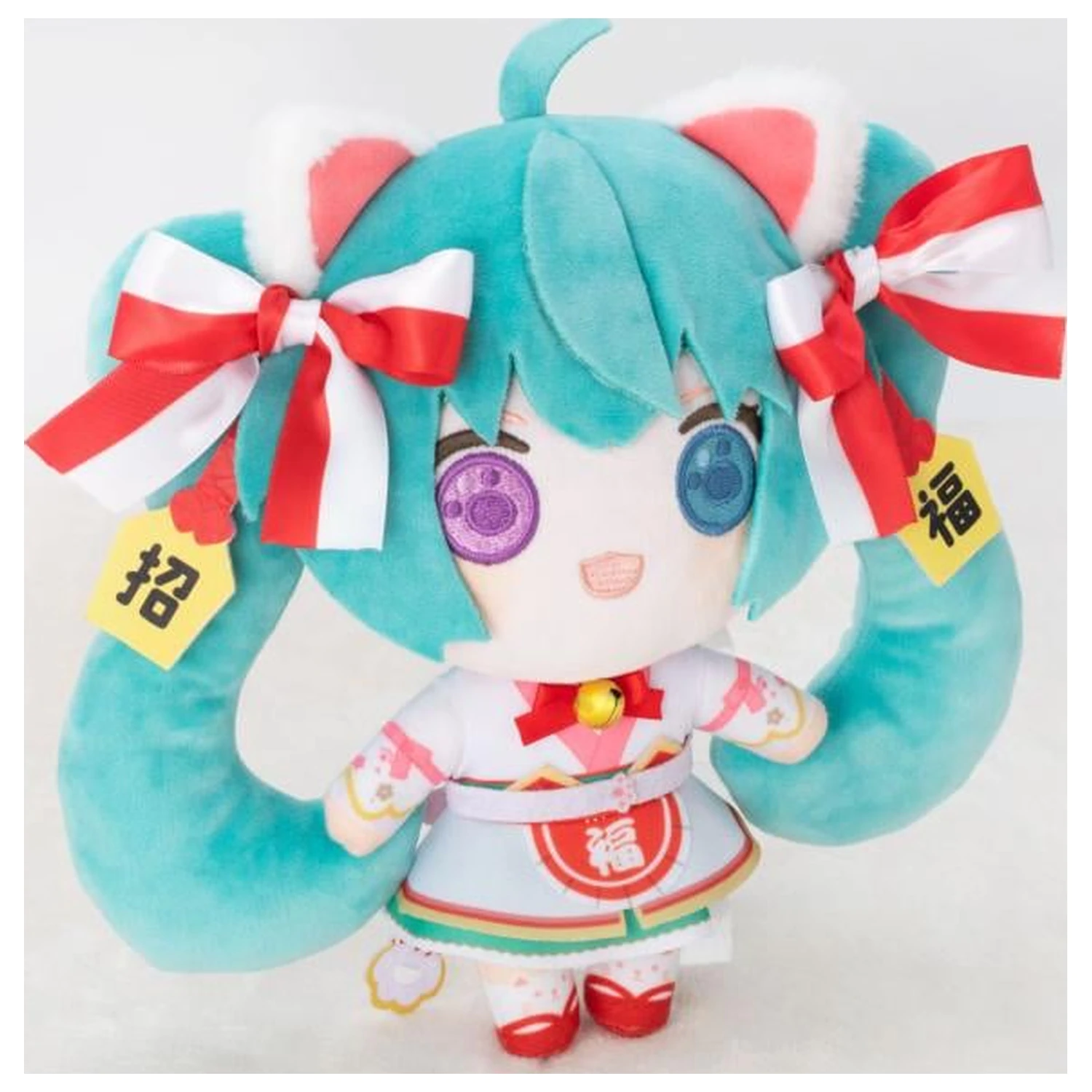 Hatsune Miku x Maneki-Neko White Cat plüss 22cm termékfotó