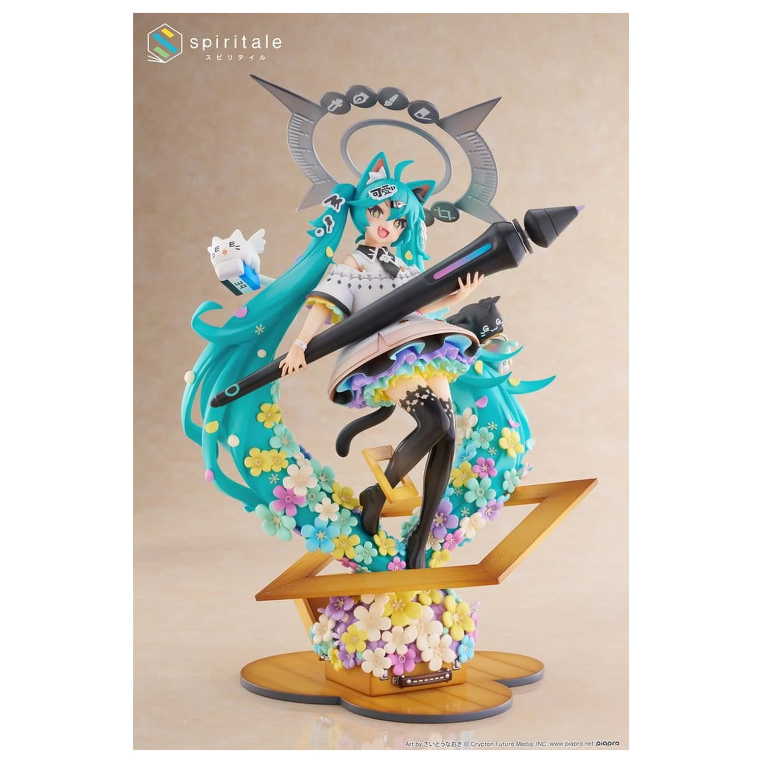 Hatsune Miku x Naoki Saito 1/7 My figura Making! The Painter Ver. PVC szobor figura 34 cm  termékfotó