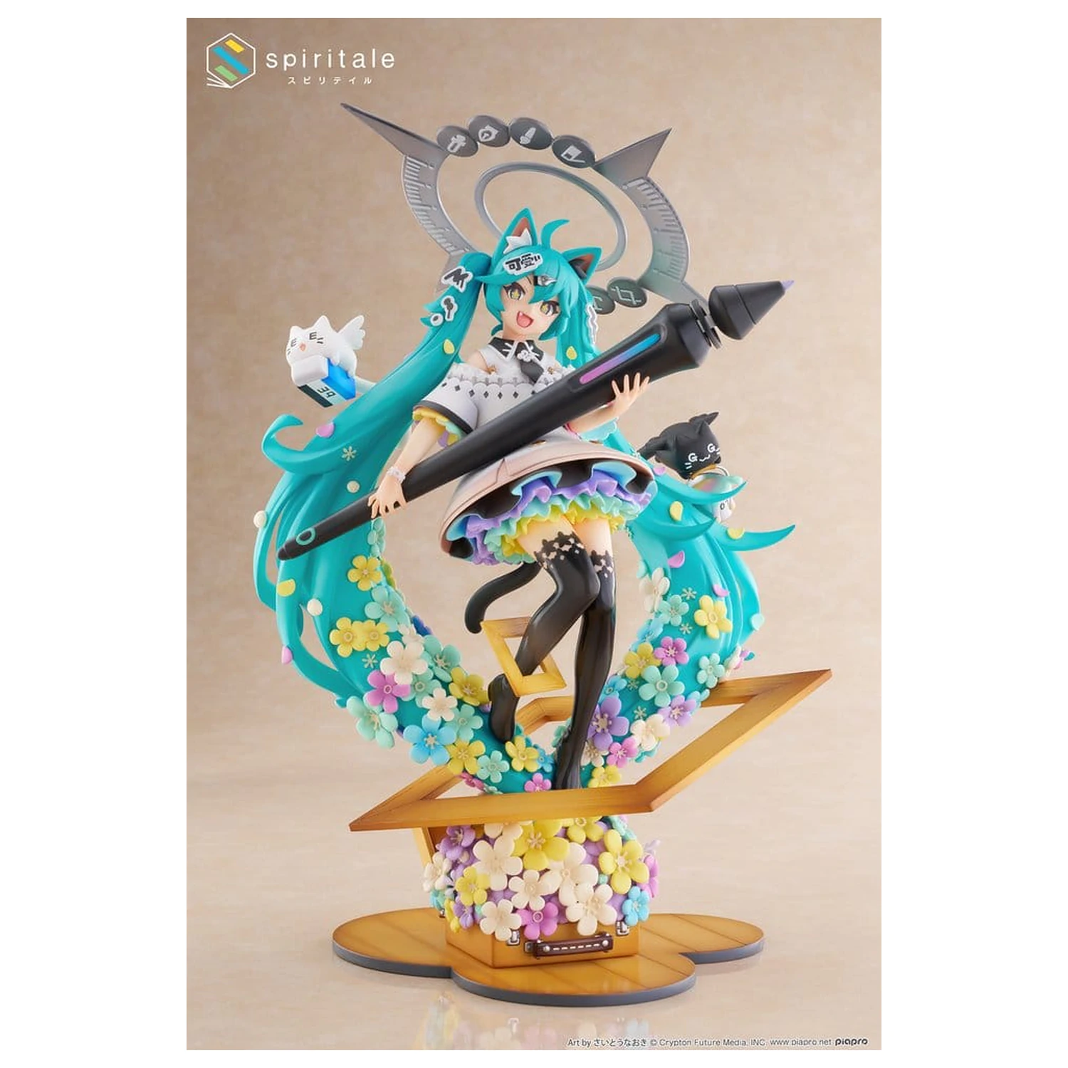 Hatsune Miku x Naoki Saito 1/7 My figura Making! The Painter Ver. PVC szobor figura 34 cm  termékfotó