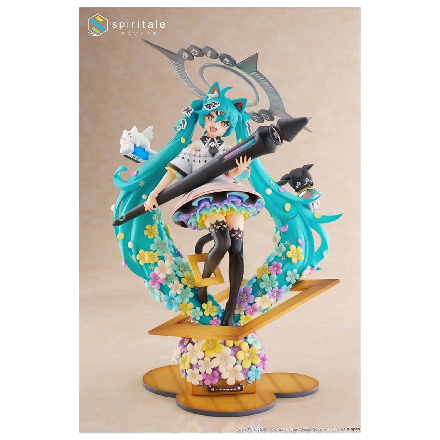 Hatsune Miku x Naoki Saito 1/7 My figura Making! The Painter Ver. PVC szobor figura 34 cm  termékfotó