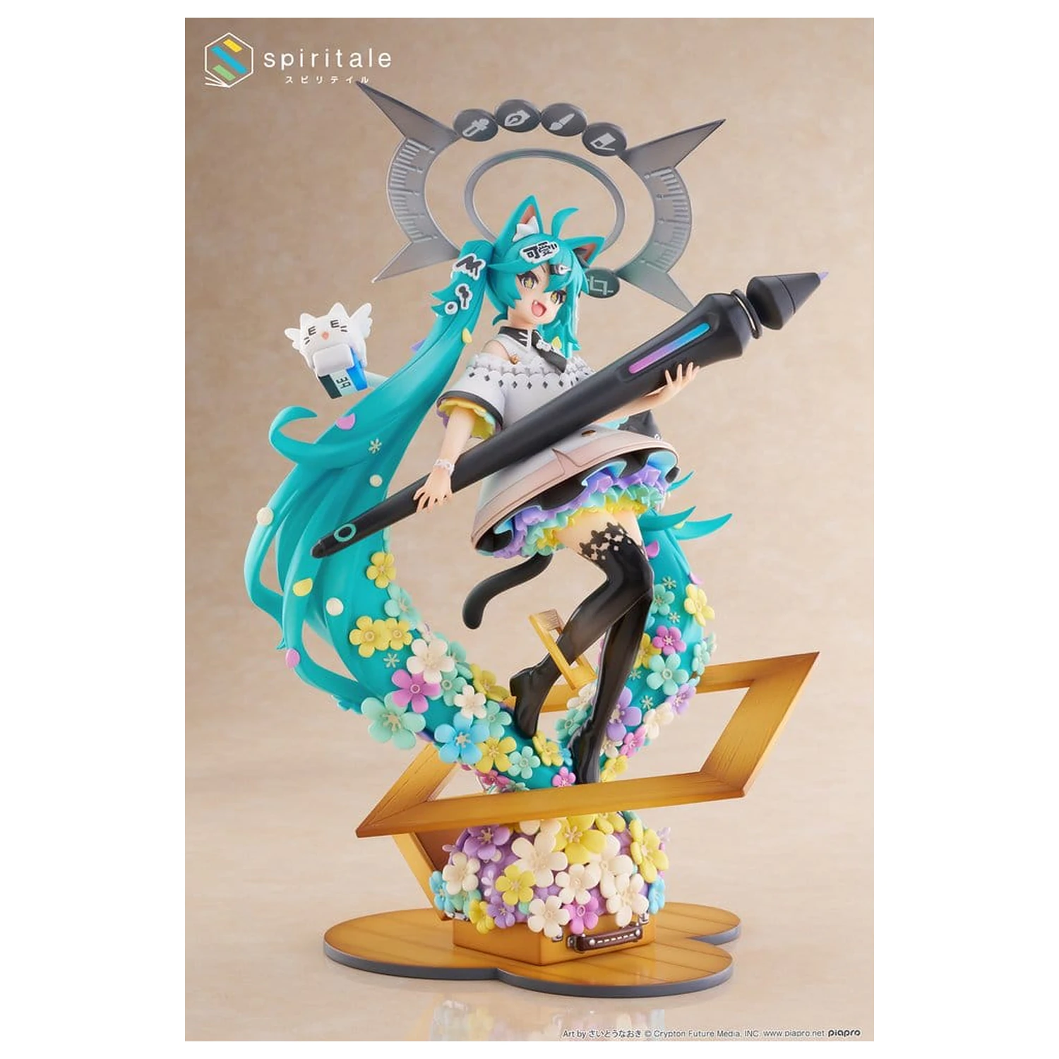 Hatsune Miku x Naoki Saito 1/7 My figura Making! The Painter Ver. PVC szobor figura 34 cm  termékfotó