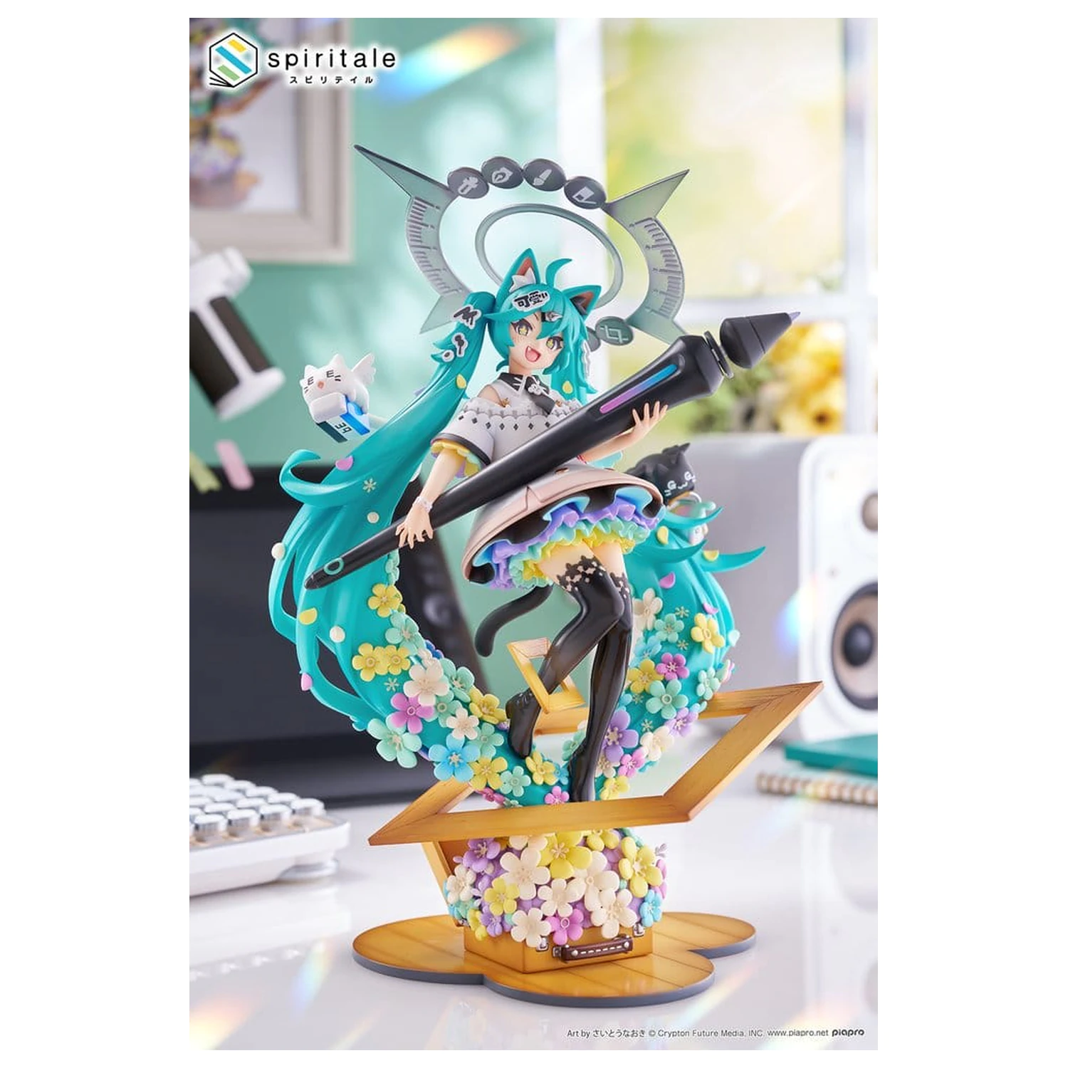 Hatsune Miku x Naoki Saito 1/7 My figura Making! The Painter Ver. PVC szobor figura 34 cm  termékfotó