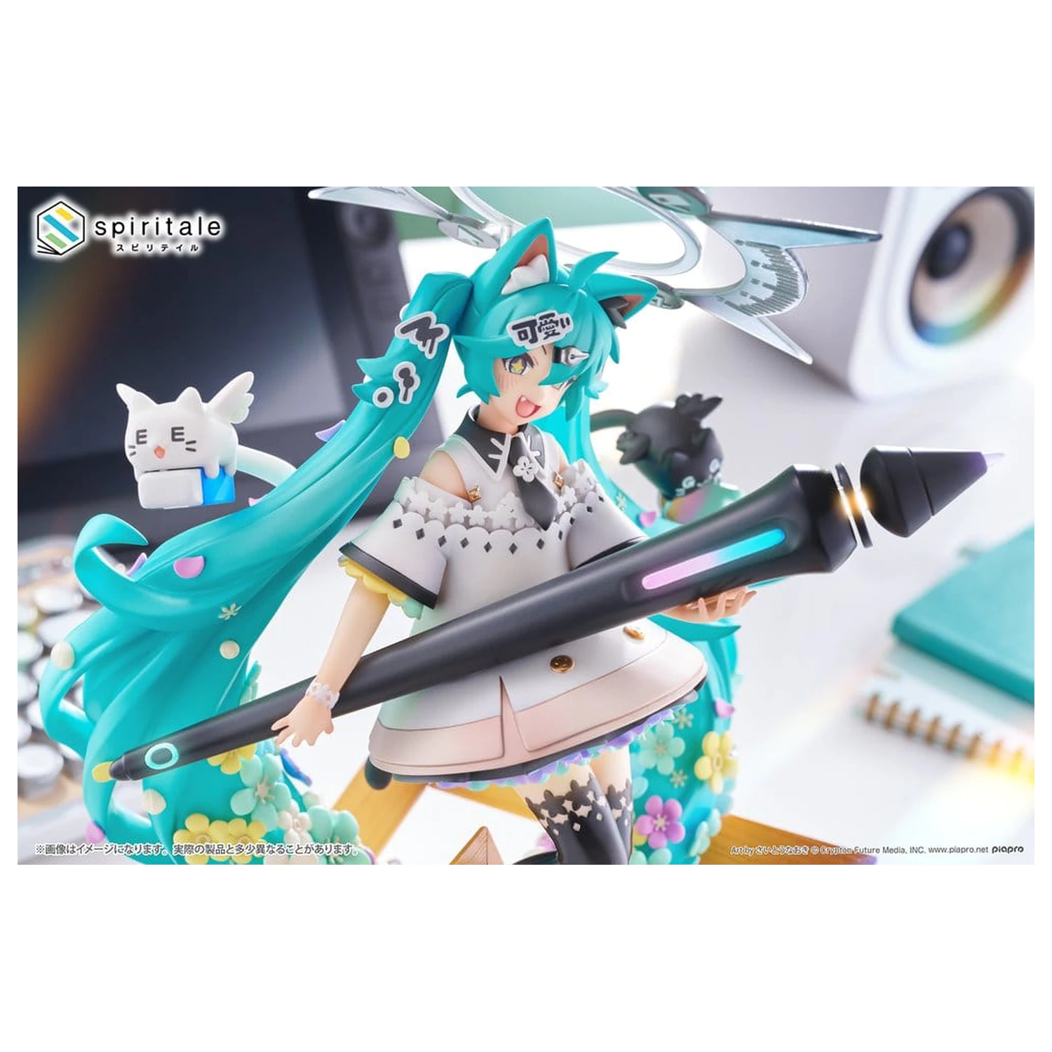 Hatsune Miku x Naoki Saito 1/7 My figura Making! The Painter Ver. PVC szobor figura 34 cm  termékfotó