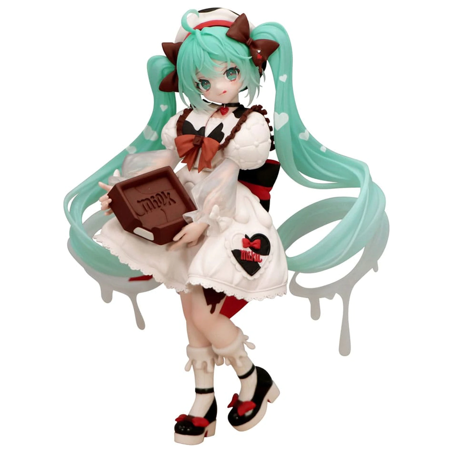 Hatsune Miku x Tirol Choco Trio-Try-iT Hatsune Miku Milk Ver. PVC szobor figura 18 cm  termékfotó