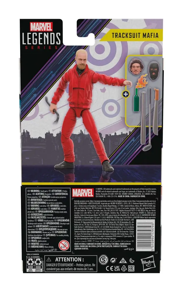 Hawkeye Comics Marvel Legends Tracksuit Mafia akciófigura 15 cm termékfotó