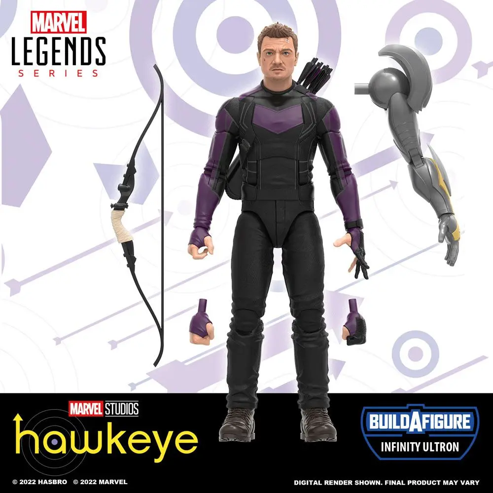 Hawkeye Marvel Legends Series 2022 Infinity Ultron BAF: Marvel's Hawkeye akciófigura 15 cm termékfotó