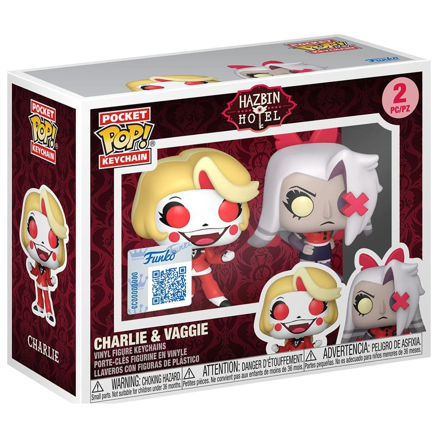 Hazbin Hotel Funko POP! Vinyl 2 db-os kulcstartó csomag Charlie & Vaggie termékfotó