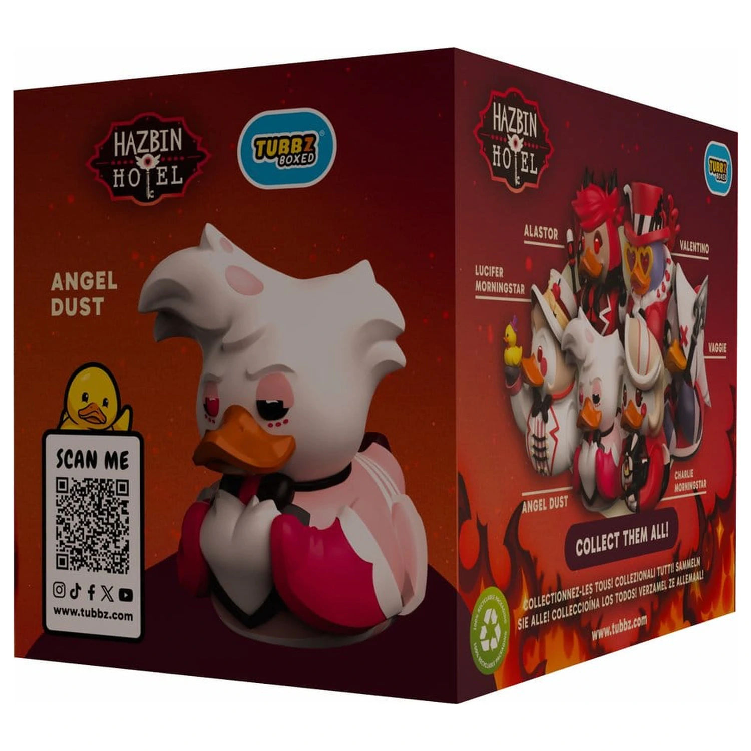 Hazbin Hotel Tubbz PVC figura Angel Dust Boxed Edition 10 cm       termékfotó