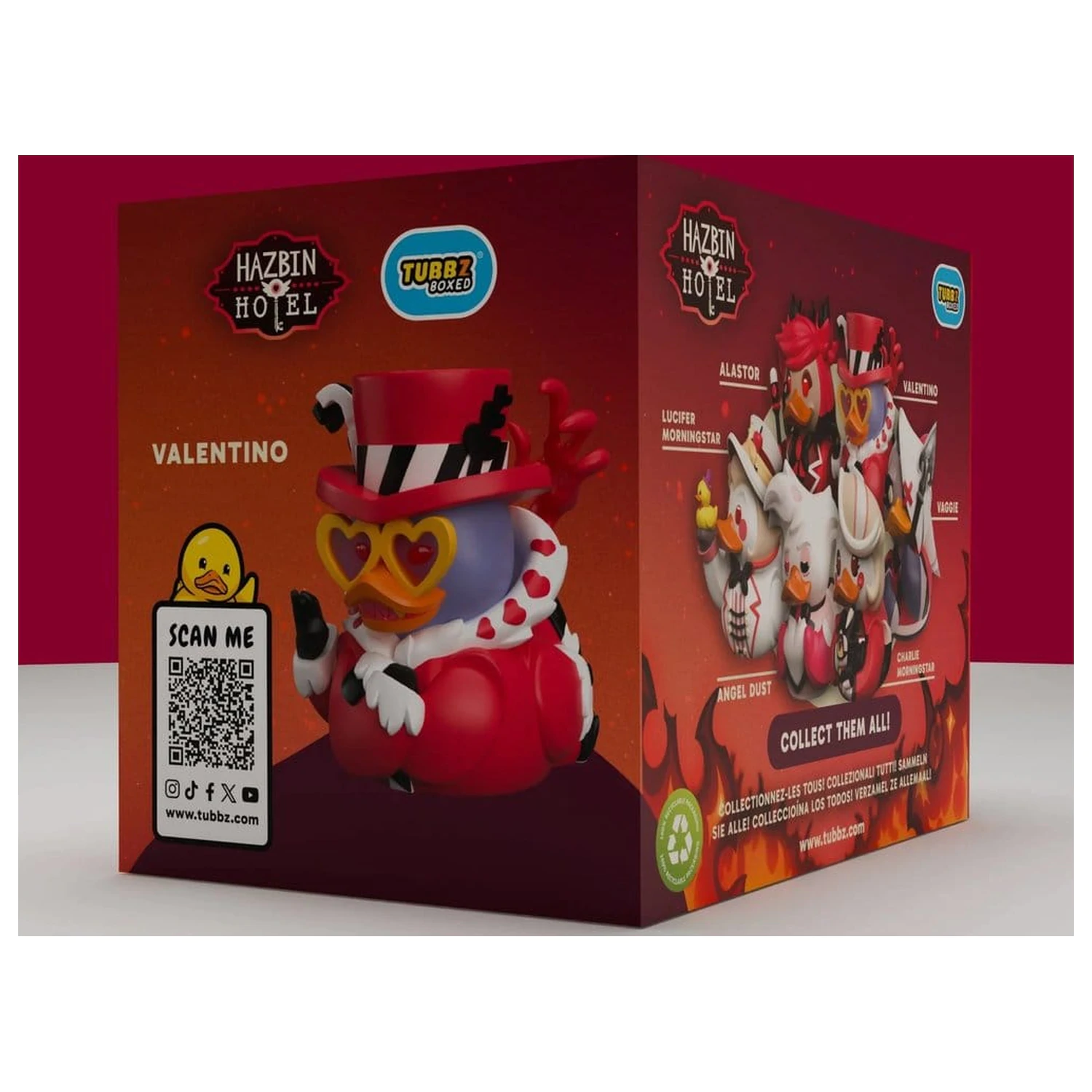 Hazbin Hotel Tubbz PVC figura Valentino Boxed Edition 10 cm          termékfotó