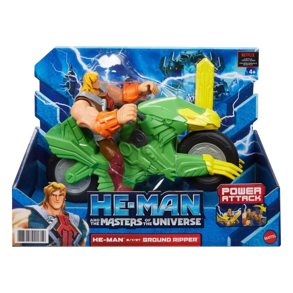 He-Man and the Masters of the Universe 2022 He-Man &amp; Ground Ripper akciófigura és jármű 14 cm termékfotó
