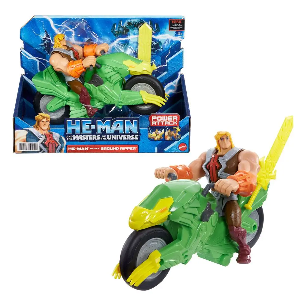 He-Man and the Masters of the Universe 2022 He-Man &amp; Ground Ripper akciófigura és jármű 14 cm termékfotó