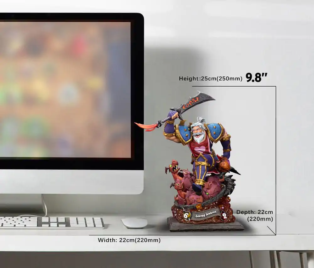 Hearthstone 1/10 Leeroy Jenkins szobor figura 25 cm termékfotó