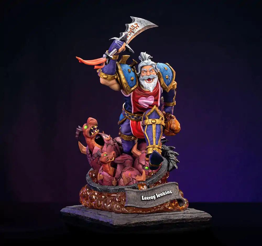 Hearthstone 1/10 Leeroy Jenkins szobor figura 25 cm termékfotó